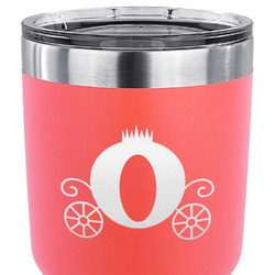 Princess Carriage 30 oz Stainless Steel Tumbler - Coral - Single Sided