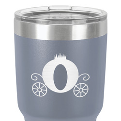 Princess Carriage 30 oz Stainless Steel Tumbler - Grey - Double-Sided (Personalized)