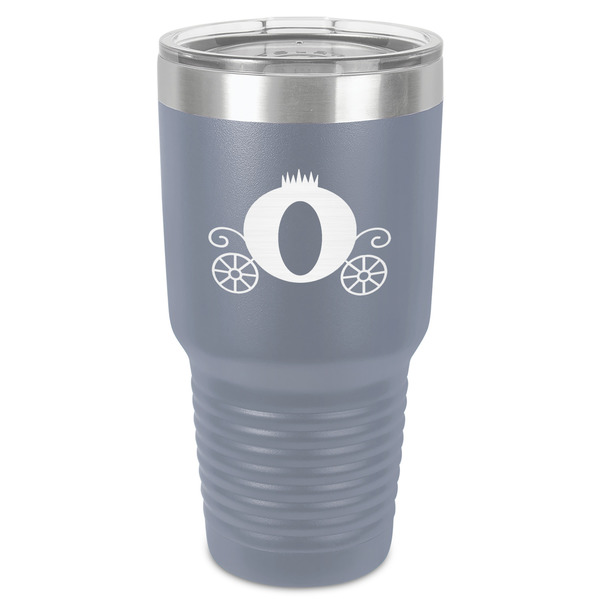 Custom Princess Carriage 30 oz Stainless Steel Tumbler - Grey - Single-Sided