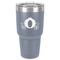Princess Carriage 30 oz Stainless Steel Ringneck Tumbler - Grey - Front