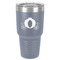 Princess Carriage 30 oz Stainless Steel Tumbler - Grey - Single-Sided
