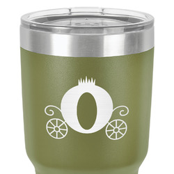 Princess Carriage 30 oz Stainless Steel Tumbler - Olive - Single-Sided