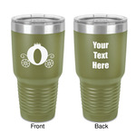 Princess Carriage 30 oz Stainless Steel Tumbler - Olive - Double-Sided (Personalized)