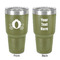 Princess Carriage 30 oz Stainless Steel Ringneck Tumbler - Olive - Double Sided - Front & Back