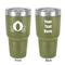 Princess Carriage 30 oz Stainless Steel Tumbler - Olive - Double-Sided (Personalized)