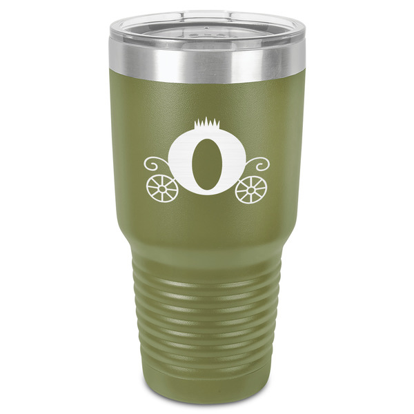 Custom Princess Carriage 30 oz Stainless Steel Tumbler - Olive - Single-Sided