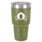 Princess Carriage 30 oz Stainless Steel Ringneck Tumbler - Olive - Front