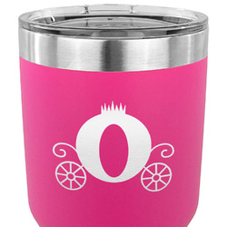 Princess Carriage 30 oz Stainless Steel Tumbler - Pink - Double Sided (Personalized)