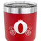 Princess Carriage 30 oz Stainless Steel Ringneck Tumbler - Red - CLOSE UP