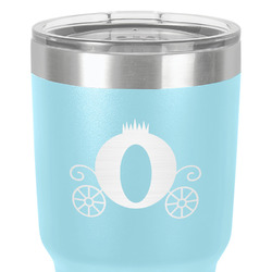 Princess Carriage 30 oz Stainless Steel Tumbler - Teal - Double-Sided (Personalized)