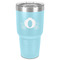 Princess Carriage 30 oz Stainless Steel Ringneck Tumbler - Teal - Front