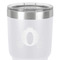 Princess Carriage 30 oz Stainless Steel Ringneck Tumbler - White - Close Up