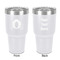 Princess Carriage 30 oz Stainless Steel Ringneck Tumbler - White - Double Sided - Front & Back