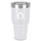 Princess Carriage 30 oz Stainless Steel Ringneck Tumbler - White - Front