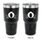 Princess Carriage 30 oz Stainless Steel Ringneck Tumblers - Black - Double Sided - APPROVAL