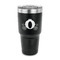 Princess Carriage 30 oz Stainless Steel Ringneck Tumblers - Black - FRONT
