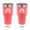 Princess Carriage 30 oz Stainless Steel Ringneck Tumblers - Coral - Double Sided - APPROVAL