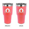 Princess Carriage 30 oz Stainless Steel Tumbler - Coral - Double Sided (Personalized)