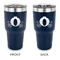 Princess Carriage 30 oz Stainless Steel Ringneck Tumblers - Navy - Double Sided - APPROVAL