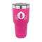 Princess Carriage 30 oz Stainless Steel Ringneck Tumblers - Pink - FRONT