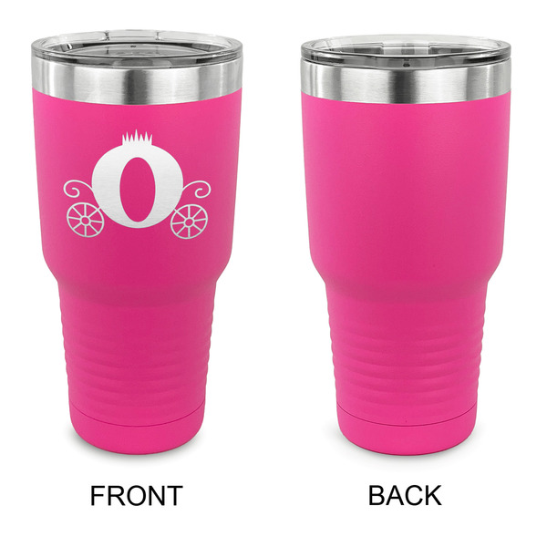 Princess Carriage 30 oz Stainless Steel Ringneck Tumblers - Pink - Single Sided - APPROVAL