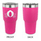 Princess Carriage 30 oz Stainless Steel Ringneck Tumblers - Pink - Single Sided - APPROVAL