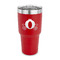 Princess Carriage 30 oz Stainless Steel Tumbler - Red - Single Sided