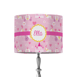 Princess Carriage 8" Drum Lamp Shade - Fabric (Personalized)