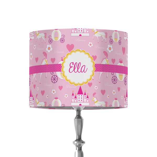 Custom Princess Carriage 8" Drum Lamp Shade - Fabric (Personalized)