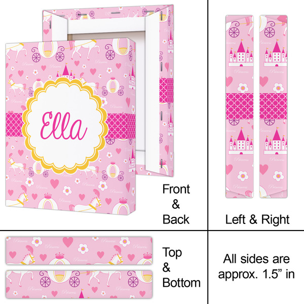 Princess Carriage 8x10 - Canvas Print - Approval