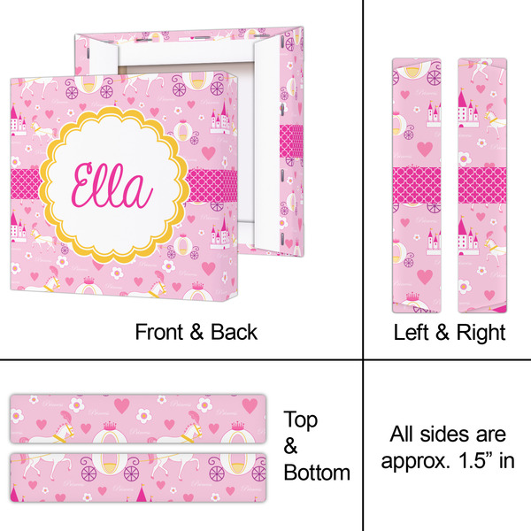 Princess Carriage 8x8 - Canvas Print - Approval