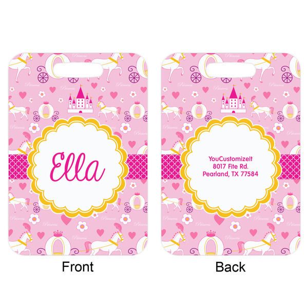 Princess Carriage Aluminum Luggage Tag (Front + Back)