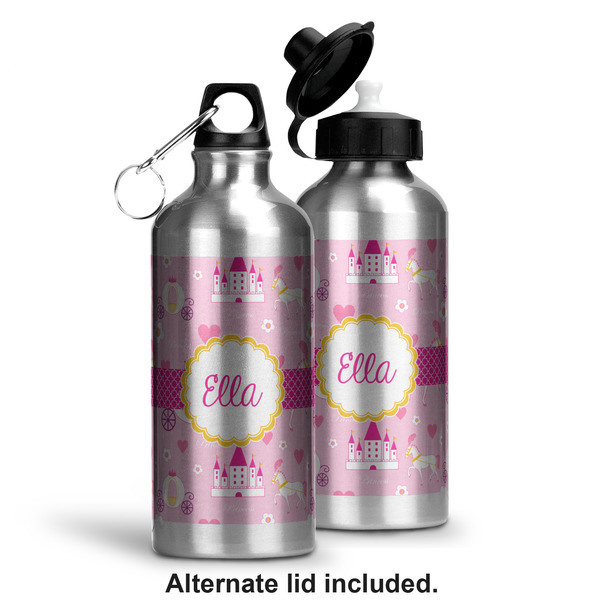 Princess Carriage Aluminum Water Bottle - Alternate lid options