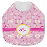 Princess Carriage Jersey Knit Baby Bib w/ Name or Text