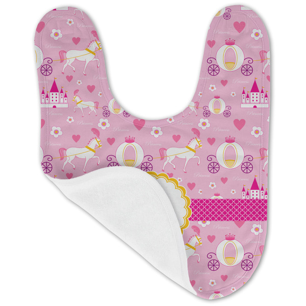 Princess Carriage Baby Bib - AFT folded