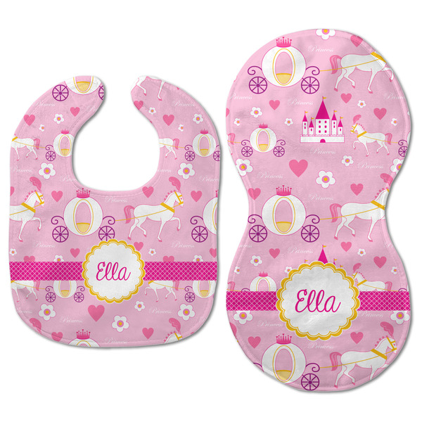 Princess Carriage Baby Bib & Burp Set - Approval (new bib & burp)