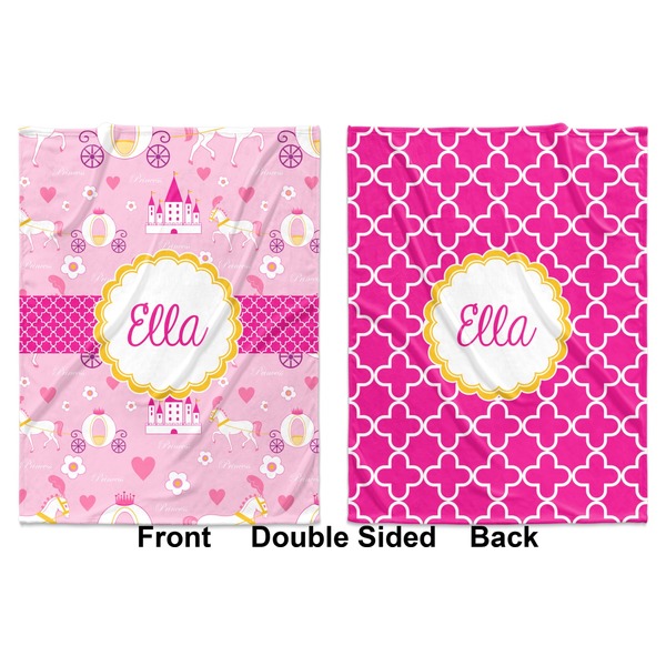 Princess Carriage Baby Blanket (Double Sided - Printed Front and Back)