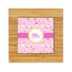 Princess Carriage Bamboo Trivet with Ceramic Tile Insert (Personalized)