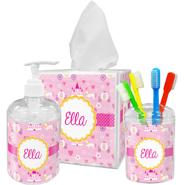 Princess Carriage Bathroom Accessories Set (Personalized)