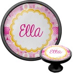 Princess Carriage Cabinet Knob (Black) (Personalized)