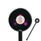 Princess Carriage 5.5" Round Plastic Stir Sticks - Black - Single Sided
