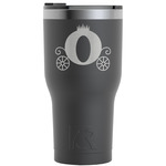 Princess Carriage RTIC Tumbler - Black - Engraved Front
