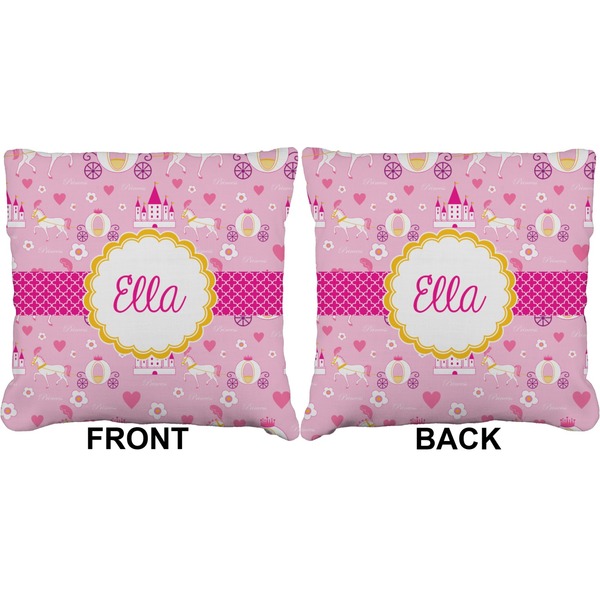 Princess Carriage Burlap Pillow Approval