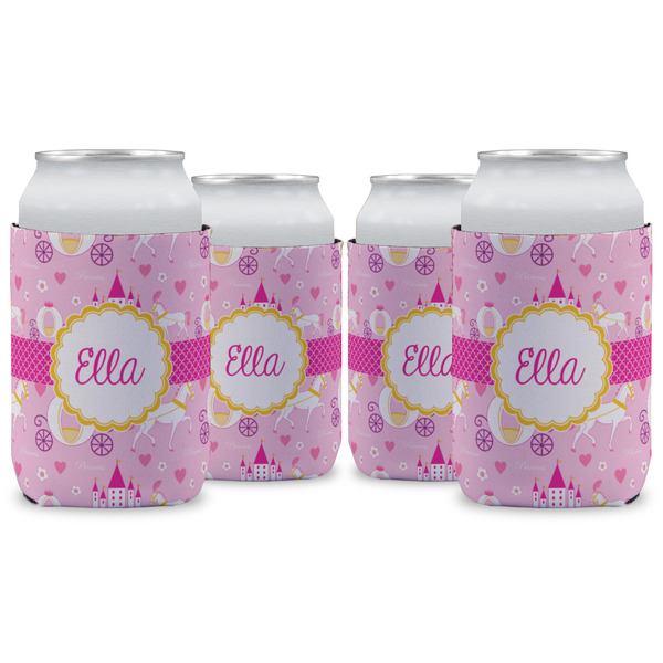 Custom Princess Carriage Can Cooler (12 oz) - Set of 4 w/ Name or Text