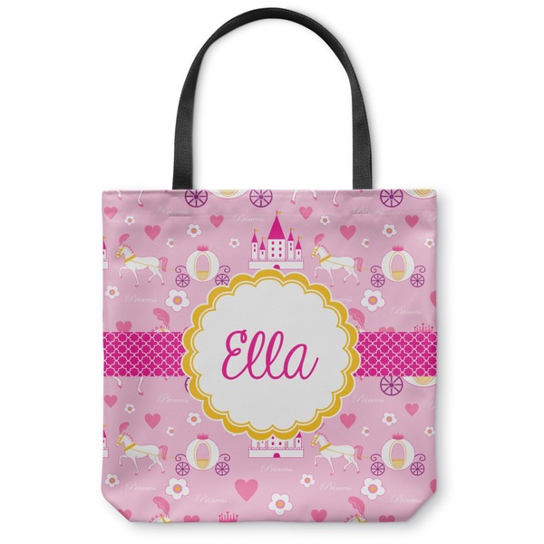 Custom Princess Carriage Canvas Tote Bag (Personalized)