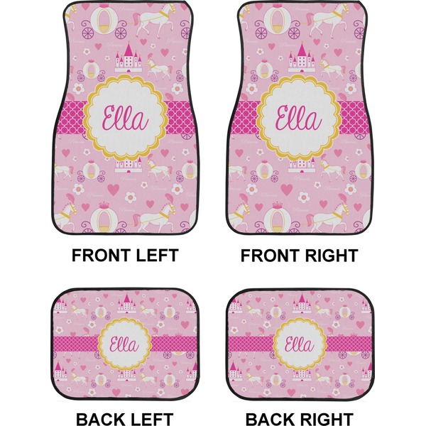 Princess Carriage Car Floor Mats Set (2F + 2B)