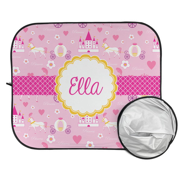 Princess Carriage Car Sun Shades - FOLDED & UNFOLDED