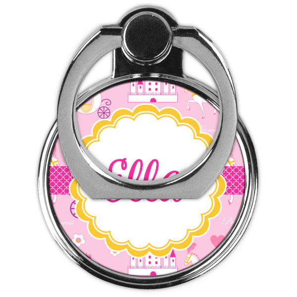 Princess Carriage Cell Phone Ring Stand & Holder - Front (Collapsed)