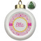 Princess Carriage Ceramic Ball Ornament - Christmas Tree (Personalized)