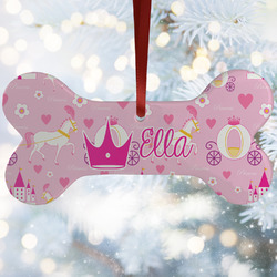Princess Carriage Ceramic Dog Ornament w/ Name or Text
